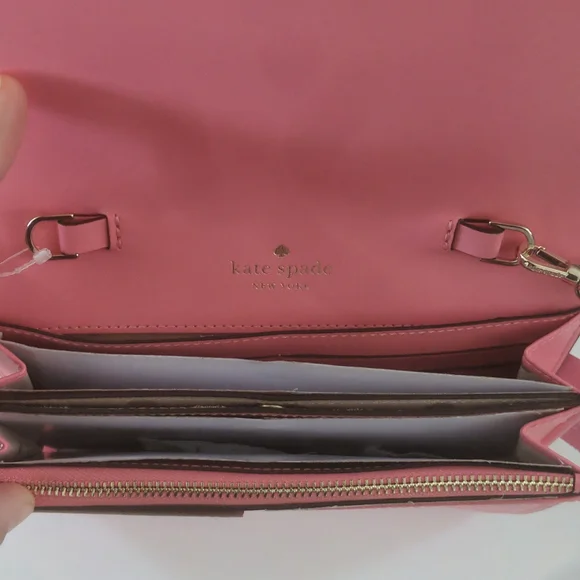 NWT Kate Spade Small Flap Wallet on A String Bag - Picture 4 of 5